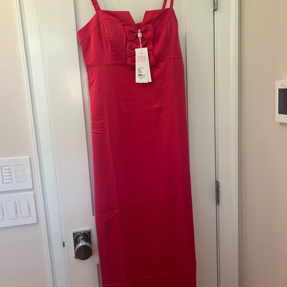 Lilly Pulitzer Jean Maxi Dress in Raspberry Rouge. Size 4. NWT - Picture 11 of 16